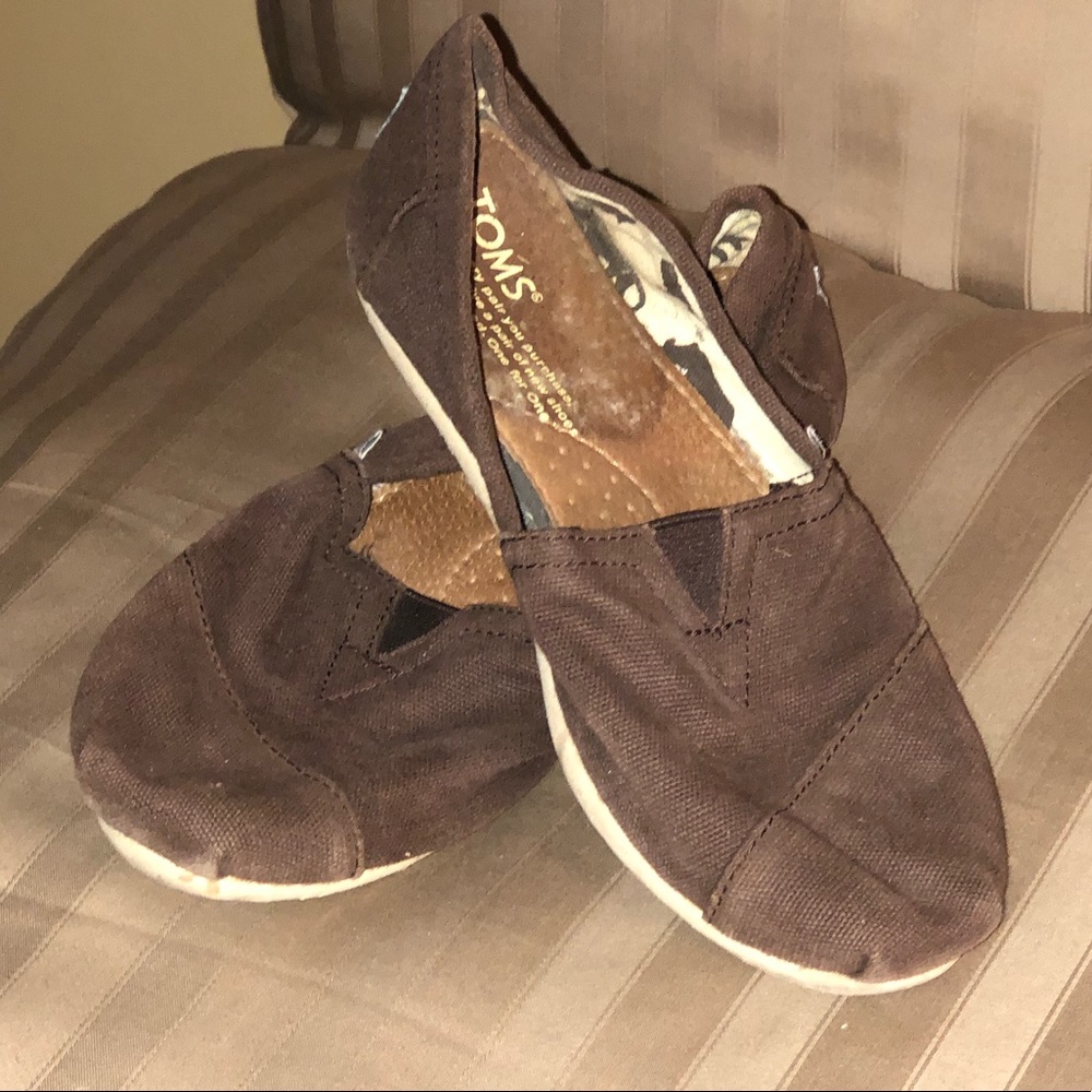 Toms Canvas Classic Brown Size 6